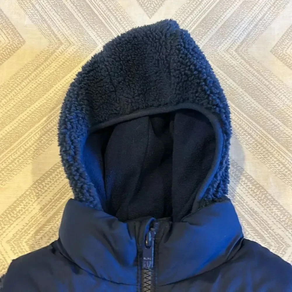 Baby Gap Boys Fleece/Vest Navy Blue Removable Jacket - Size 4